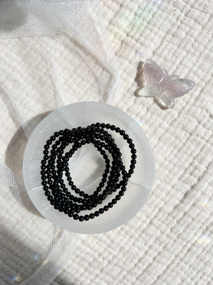 Onyx Krystall Armbånd - 4mm