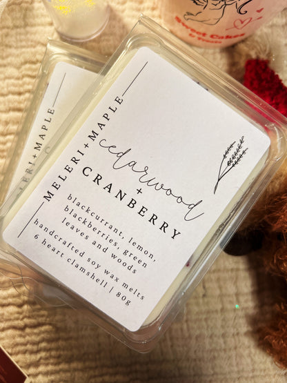 Cedarwood & Cranberry Heart Wax Melt