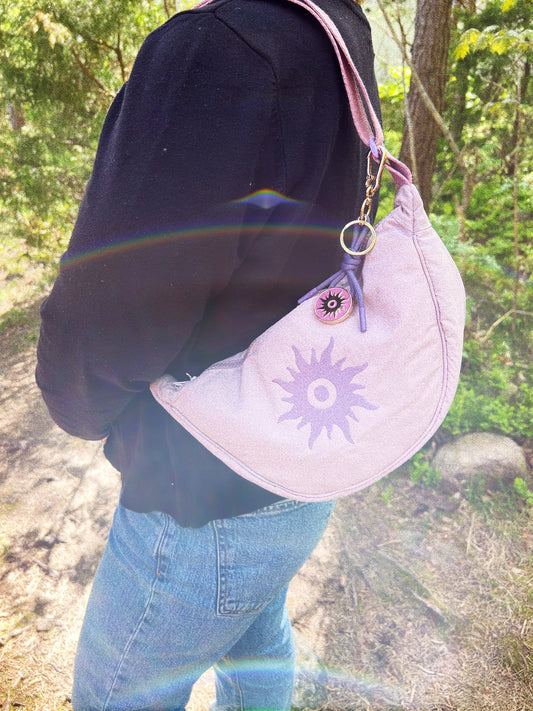 Nylon Sling Bag  90s Lilac