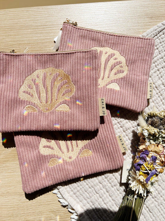Corduroy Pouch Island Pink