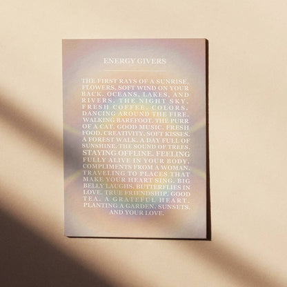 Energy Givers - Rainbow - Sunshine - Postkort