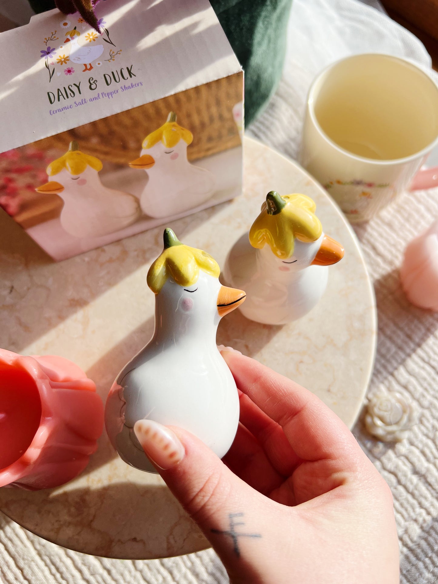 Daisy & Duck Salt og Pepper Krydderbøsser