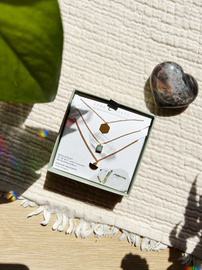 All the Right Angles Halskjedesett - Amazonite