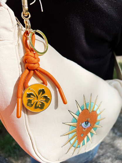 Nylon Sling Bag Stone