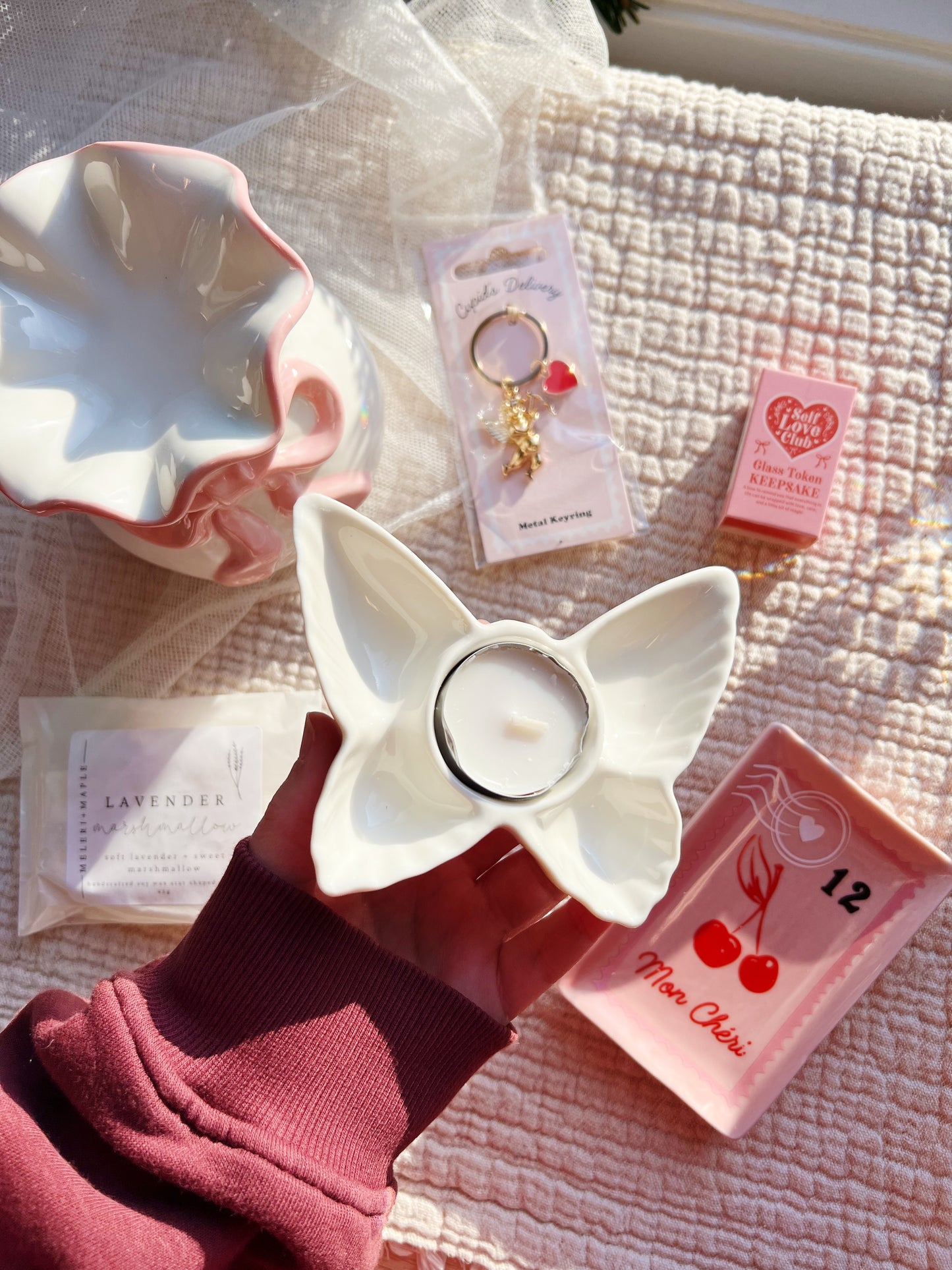 Sommerfugl Telysholder