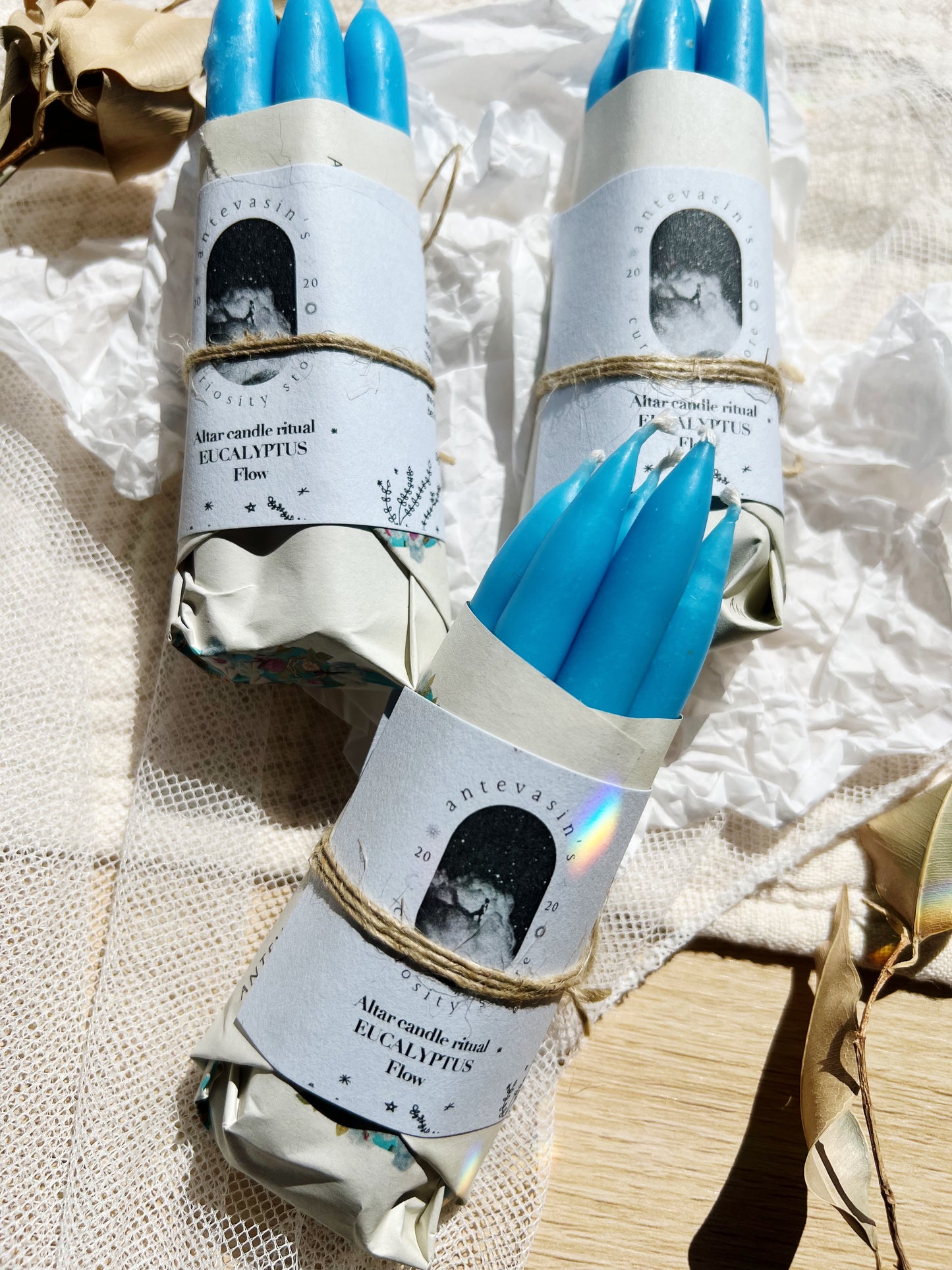 Eukalyptus Rituallys – Klarhet & Flyt | Pakke med 5 lys