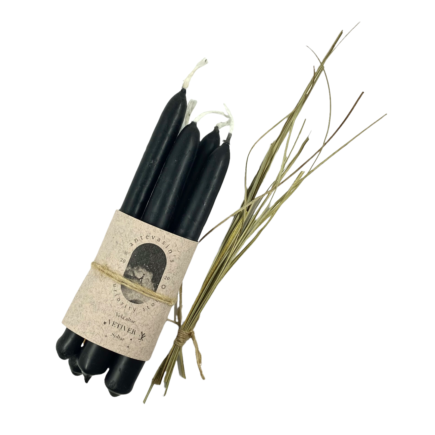 Vetiver Rituallys – Rensing & Beskyttelse | Pakke med 5 lys