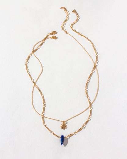 Solar Eclipse Lapis Lazuli Halskjedesett