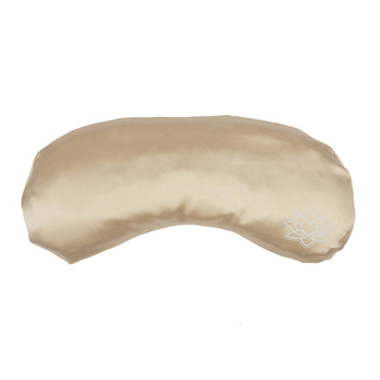 Øyepute i silke med økologisk linfrø og lavendel – beige