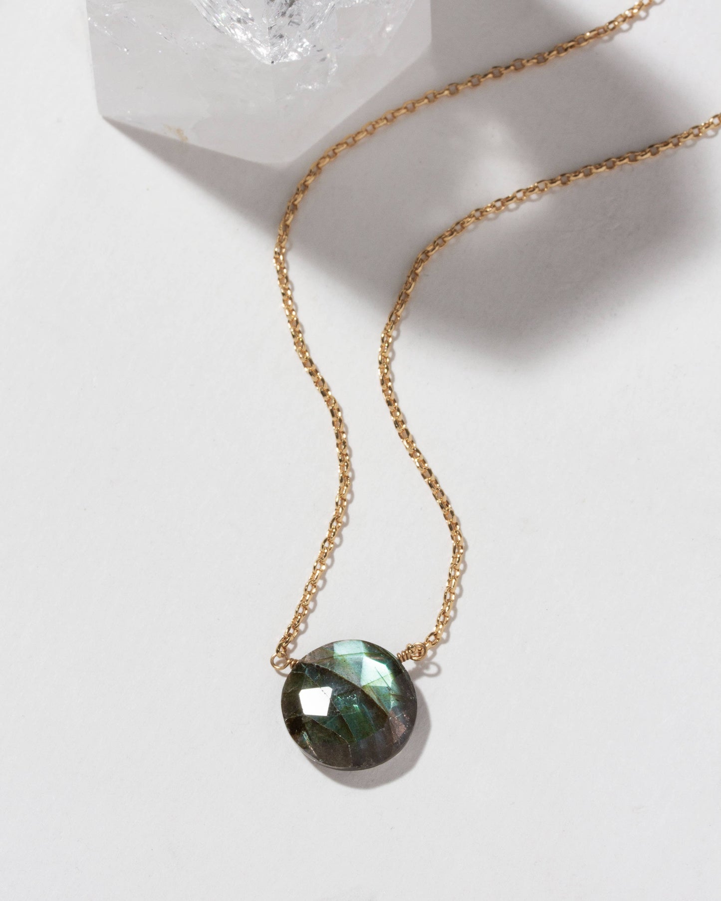 Gem in the Moon Halskjede – Labradoritt