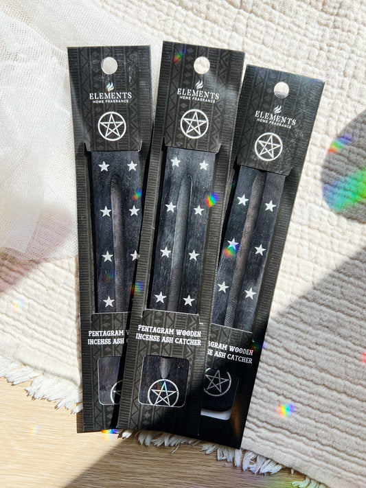 Pentagram Wooden Røkelseholder