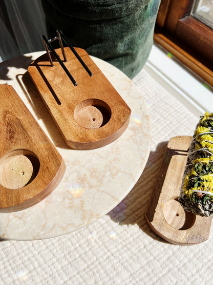 Palo Santo & Salvie Holder i Akasiatre