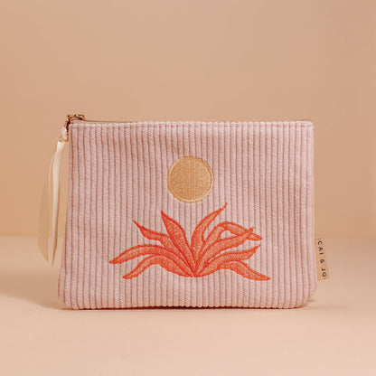 Corduroy Pouch Pale Pink