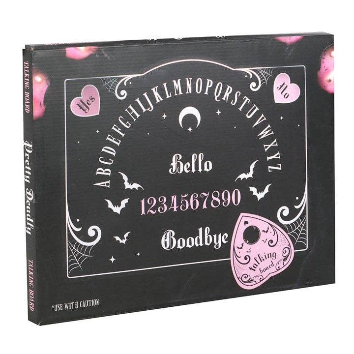 Pastel Rosa og Sort Gothic Ouija Talking Board