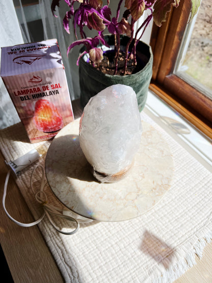 Hvit Himalaya Saltlampe (2-3 kg)