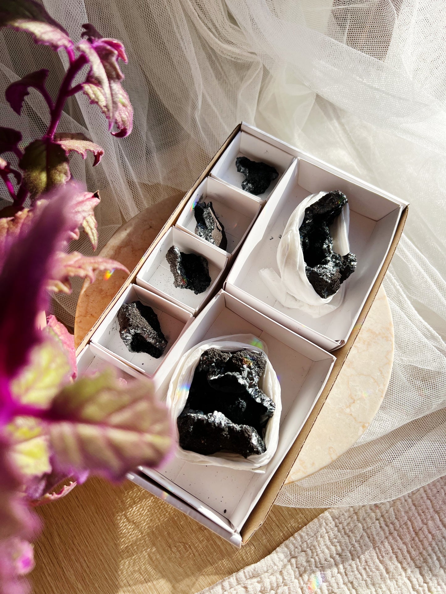 Pyrolusite Krystall Geode Specimen