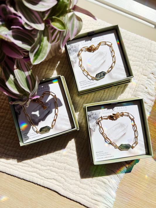 Intuition Gemstone Armbånd – Labradoritt