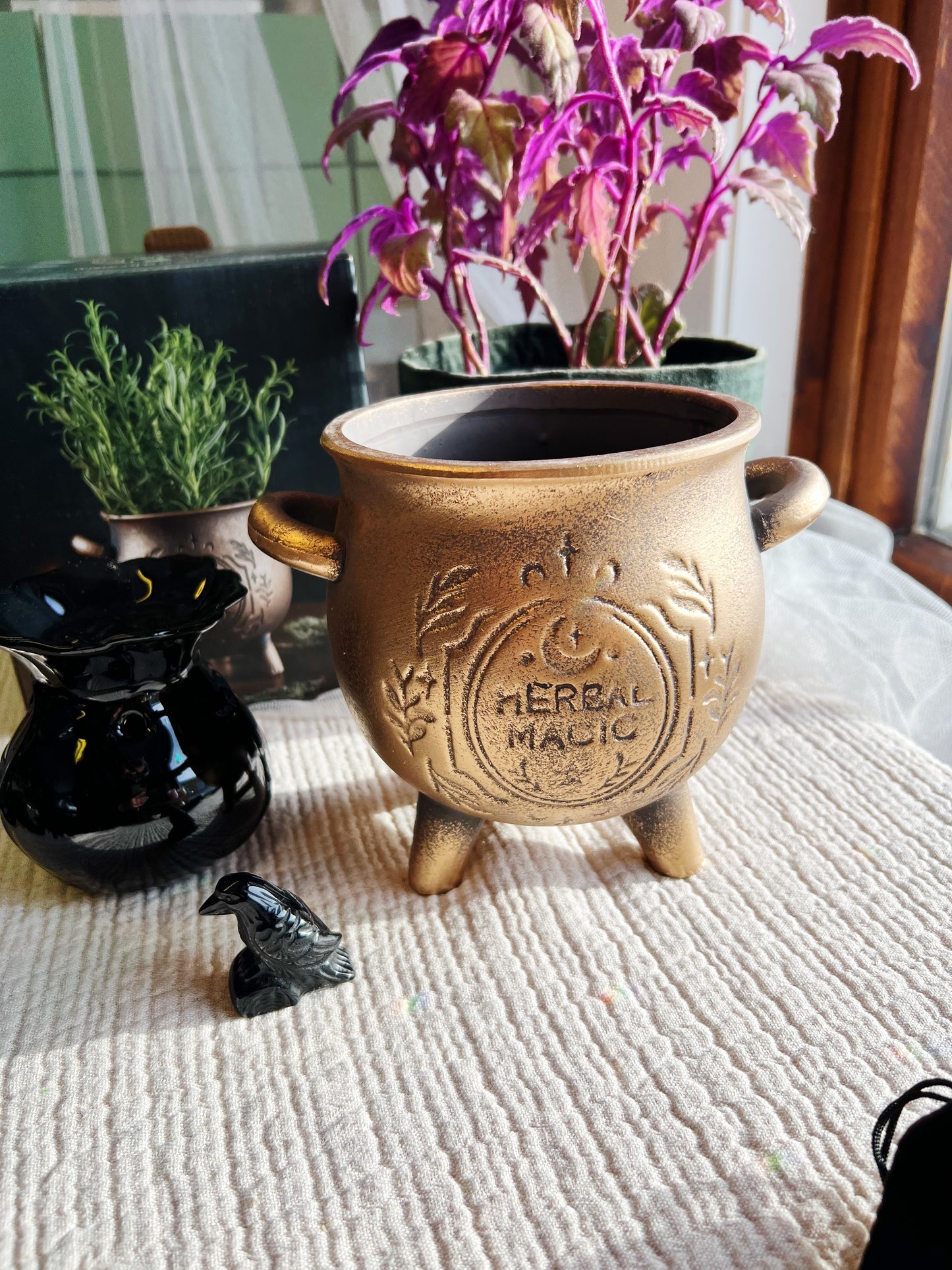 Herbal Magic Bronse Terrakotta Gryte Plantepotte