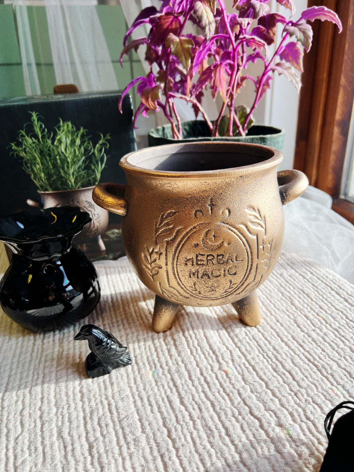 Herbal Magic Bronse Terrakotta Gryte Plantepotte