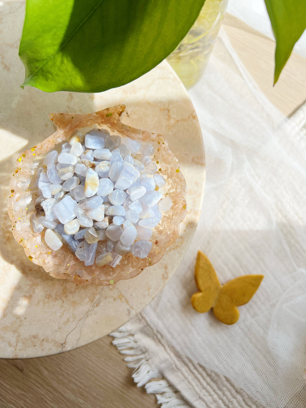 GAVE: Blue Lace Agat Krystallchips