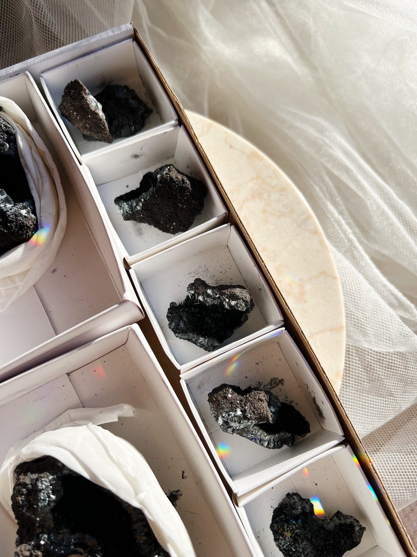 Pyrolusite Krystall Geode Specimen