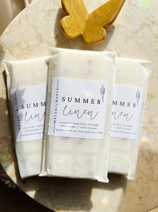 Summer Linen Snap Bar Wax Melt