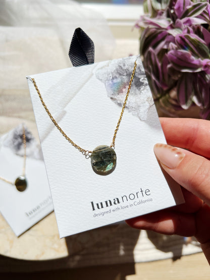 Gem in the Moon Halskjede – Labradoritt