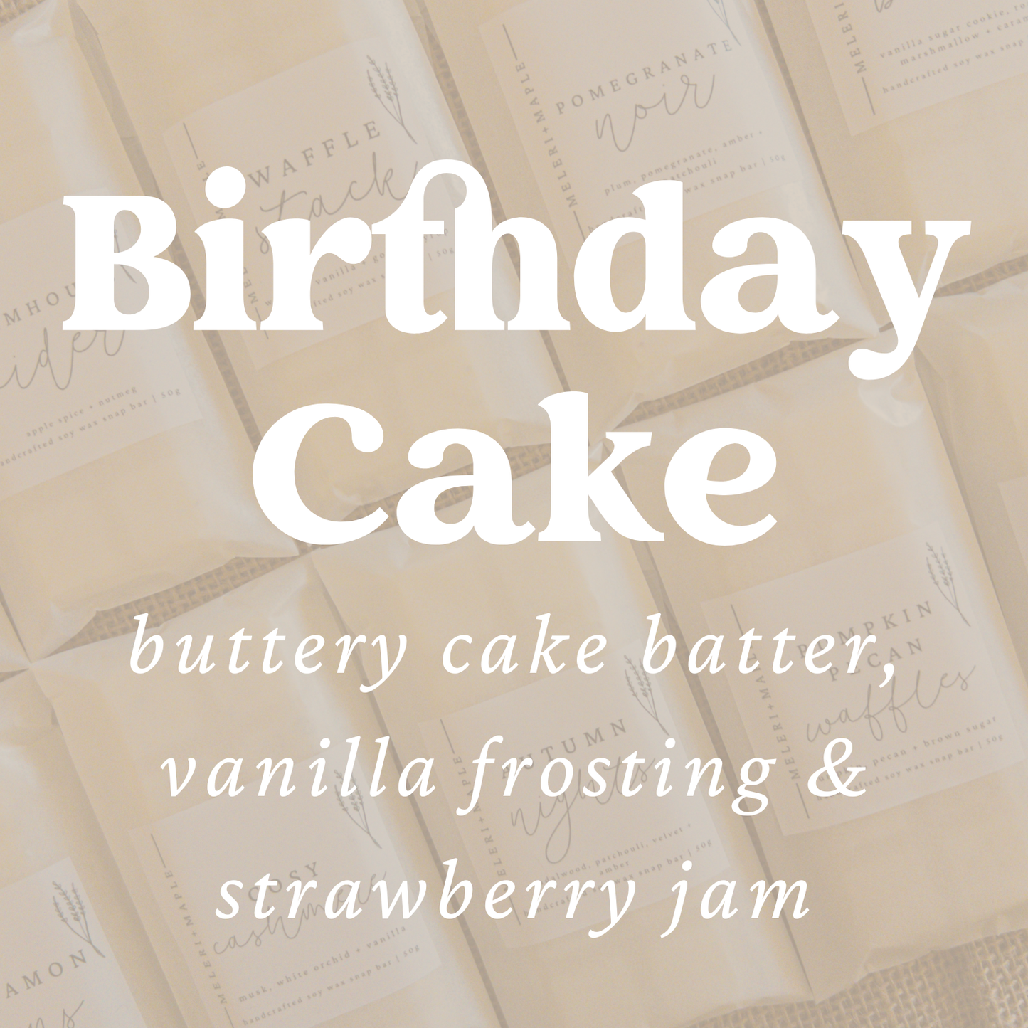 Birthday Cake Snap Bar Wax Melt