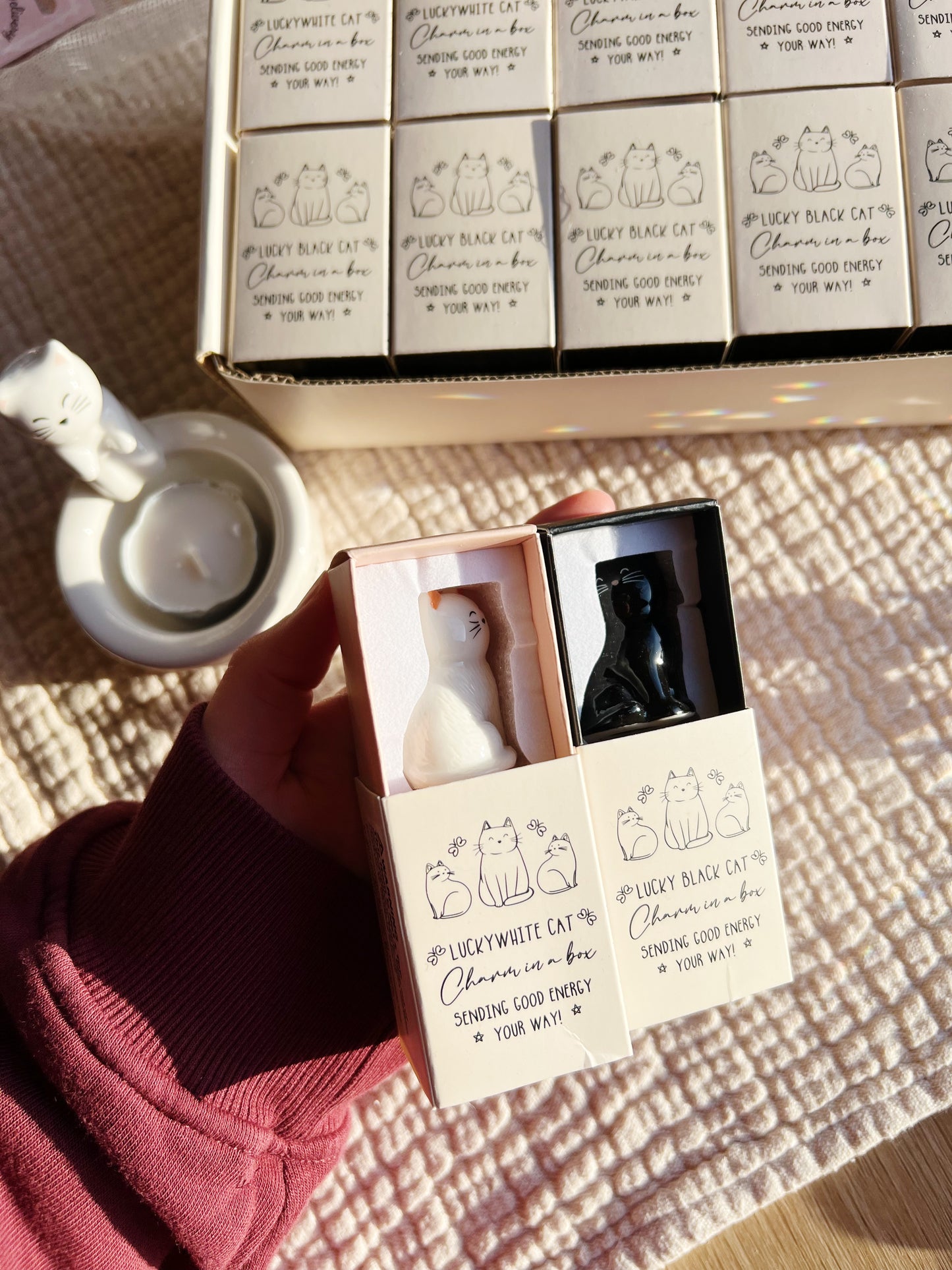 Hvit & Sort Lykkekatter