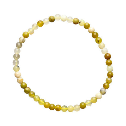 Gul Opal Krystall Armbånd - 4mm