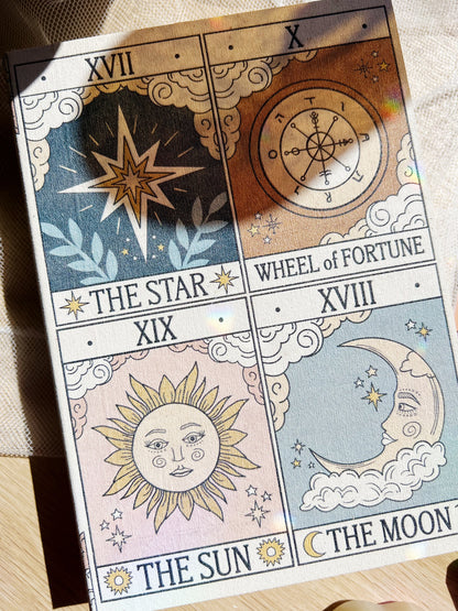 Vintage Tarot Bokformet Oppbevaringsboks