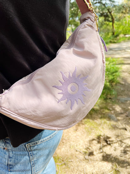Nylon Sling Bag  90s Lilac
