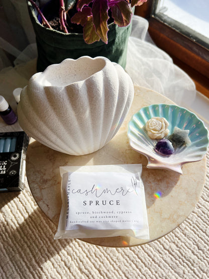 Sjøskall Oljebrenner & Wax Melt Brenner – Steinfarvet