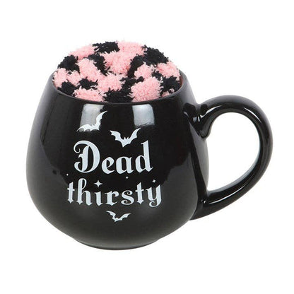 Dead Thirsty Gothic Halloween Krus & Sokkesett ( 500 ml )