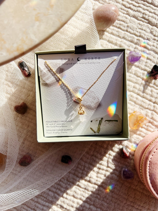 Prism Point Lariat - Klar Kvarts