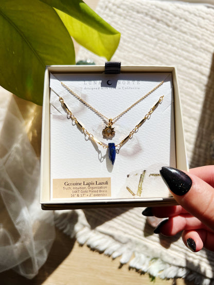 Solar Eclipse Lapis Lazuli Halskjedesett