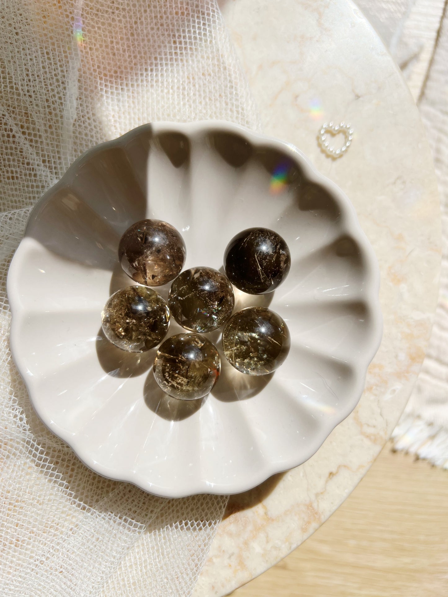 Røykkvarts Krystallkule – 1.5-2cm
