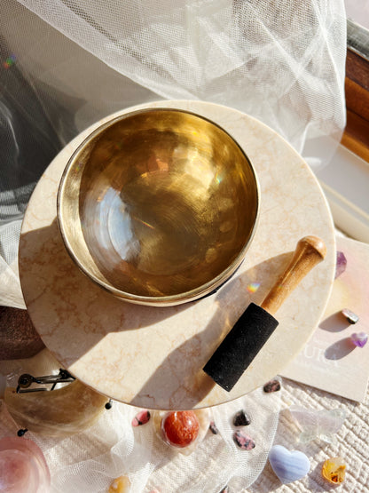 Tibetansk syngebolle, diameter ca. 13 cm