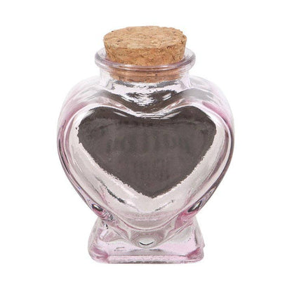 Love Potion – glassflaske i hjerteform ( 4 x 6 x 8 cm)