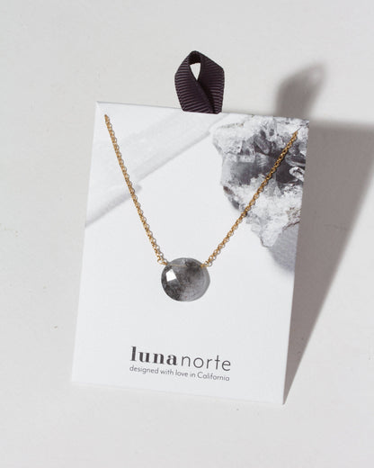 Gem in the Moon Halskjede - Tourmalinated Quartz