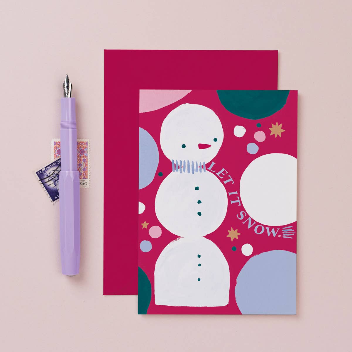 Let It Snow Julekort