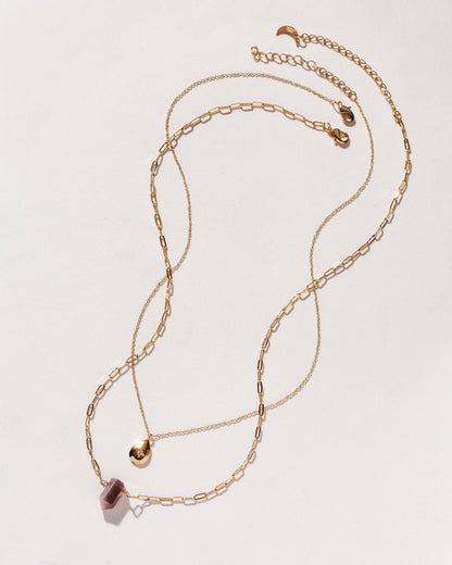 All-Day Drip Halskjede - Coffee Moonstone