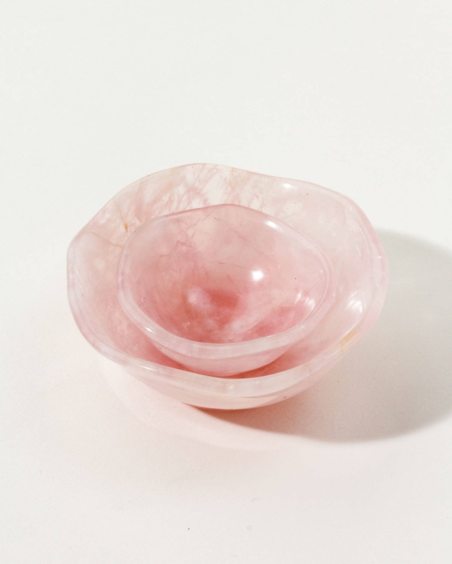 Love's Embrace Rosenkvarts Skåler