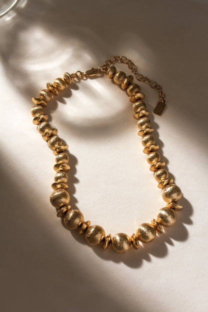 Titan's Gold Bead Halskjede