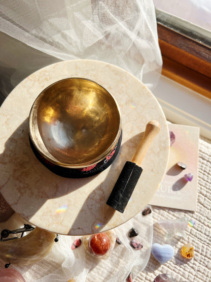 Tibetansk syngebolle, diameter ca. 11 cm