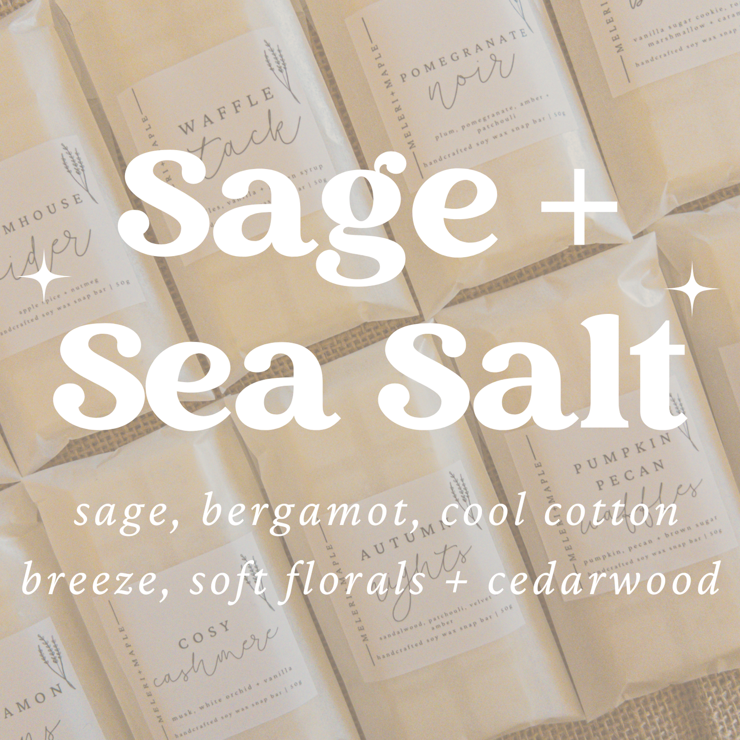 Sage + Sea Salt Snap Bar Wax Melt