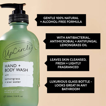 Hand + Body Wash med Kiwi Water – Pump