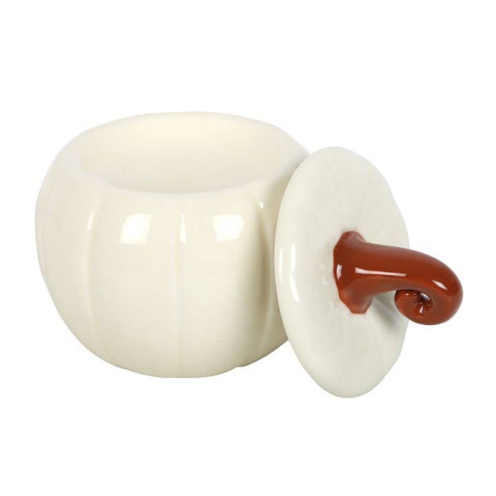 Hvitt Gresskar Wax Melt Brenner