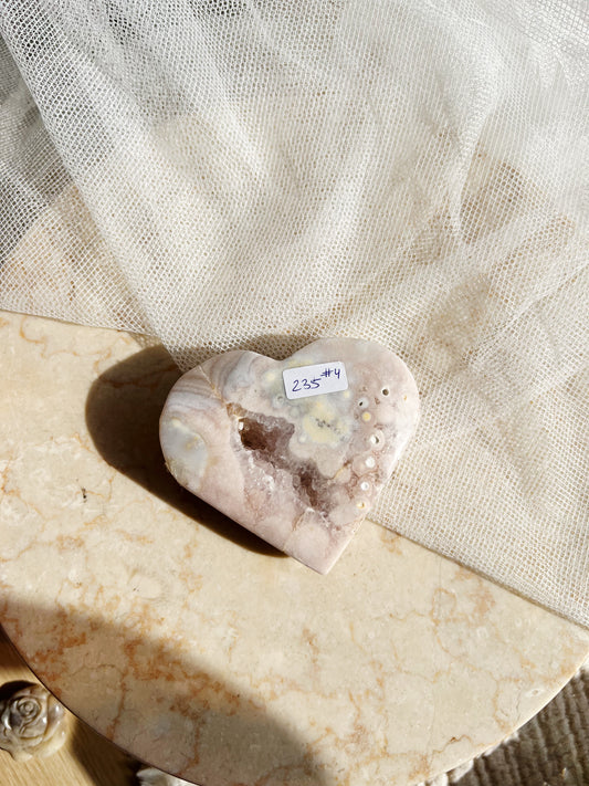 Druzy Rosa Ametyst Krystallhjerte – ca. 230 g #4
