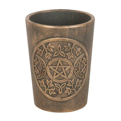 Triple Moon Terrakottapotte i Bronse